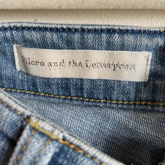 🏝️ Anthropologie Pilcro Jeans Size 29 Embroidered - Picture 7 of 9